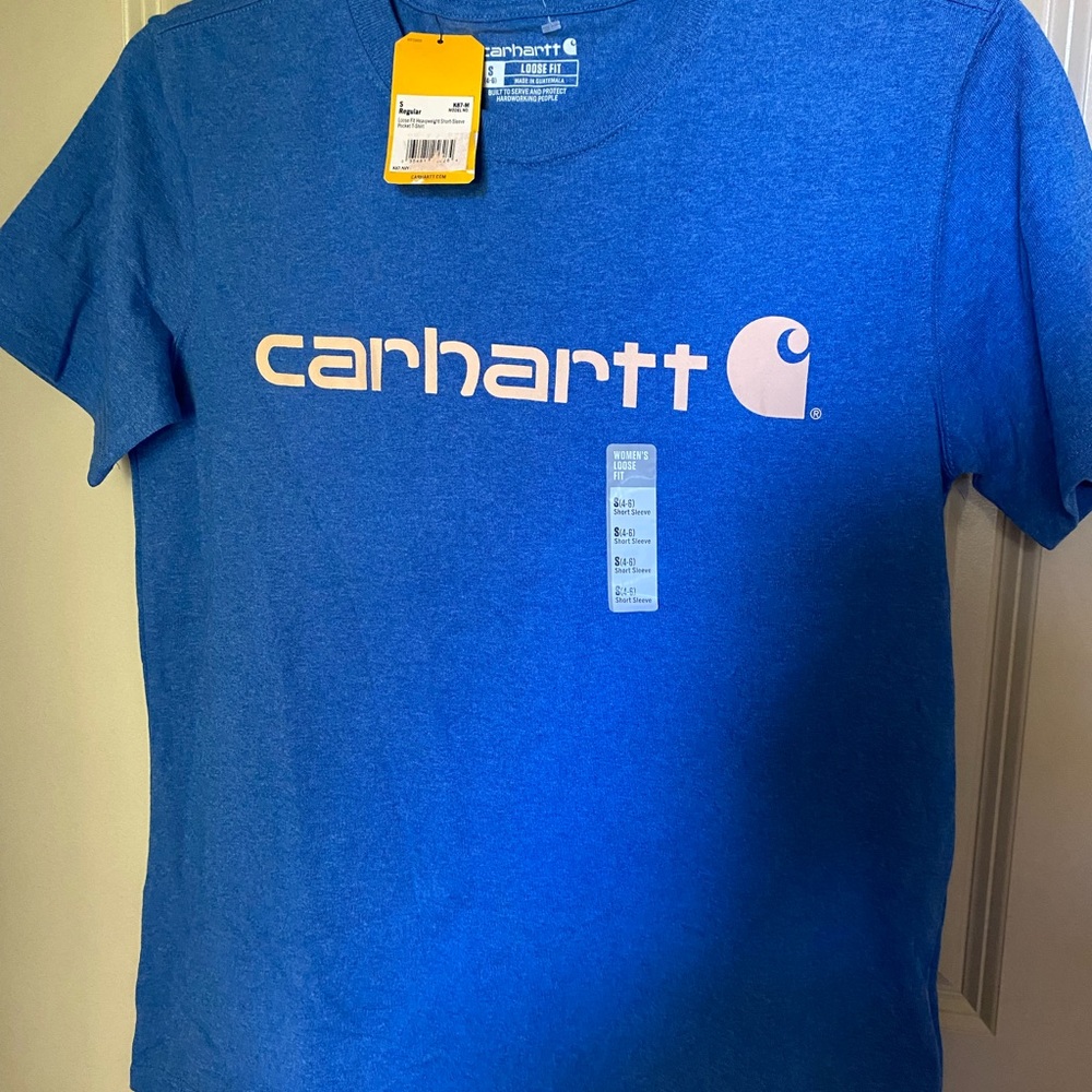 Carhartt Women's Blue Loose Fit Tee